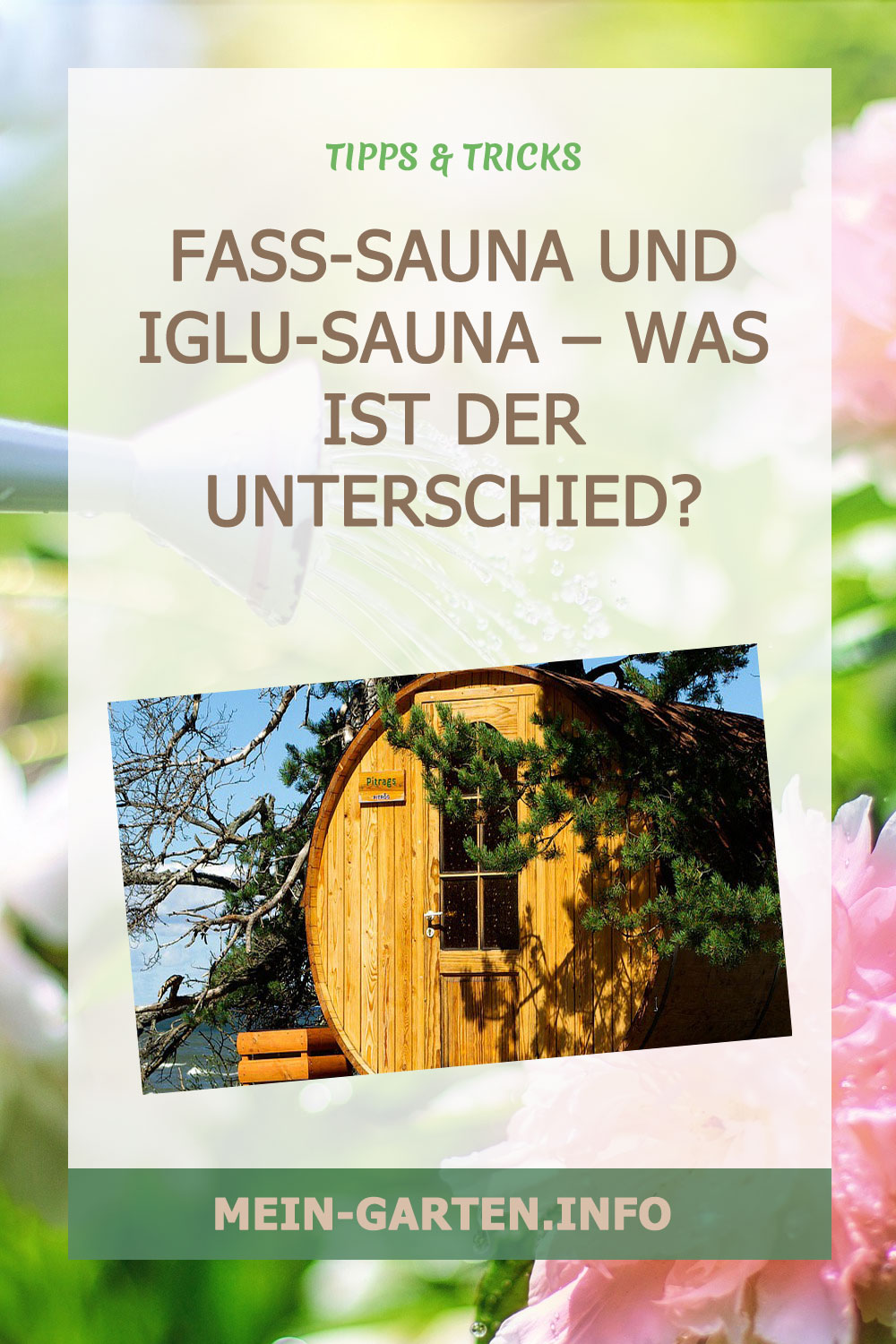 Fass-Sauna und Iglu-Sauna – Was ist der Unterschied?